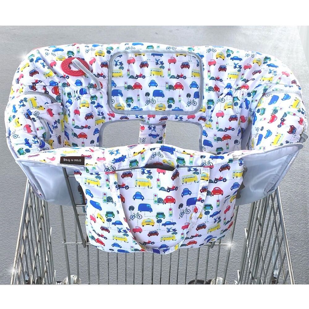 Croc N Frog Baby Shopping Cart Cover Multicolor Little Vehicle Design